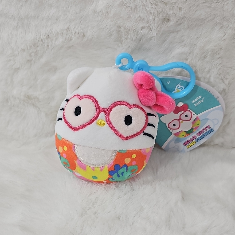 Squishmallows  Sanrio Mini Plush 3.5" Hello Kitty Clip-On Key Chain